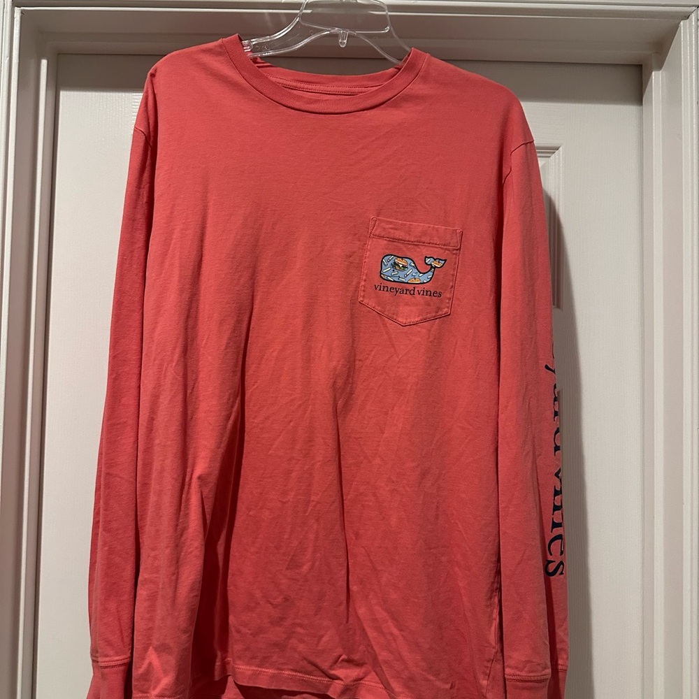 Vineyard Vines Salmon Long Sleeve Tee